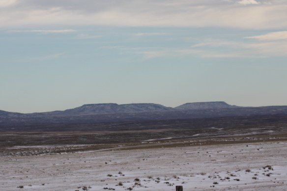 To the east, the Pumpkin Buttes . . . . 